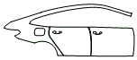 Door and Rear Fender Kit pattern for the 2019 BMW 6 Series