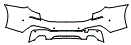 Rear Bumper Kit pattern for the 2019 BMW 6 Series
