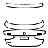 Trunk Lid Kit pattern for the 2019 BMW 6 Series
