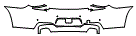 Rear Bumper Kit pattern for the 2015 BMW 650i