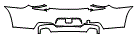 Rear Bumper Kit pattern for the 2015 BMW 650i