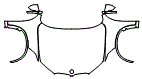 Full Hood, Fender and Mirror Kit pattern for the 2016 BMW X1