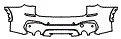 Rear Bumper Kit pattern for the 2016 BMW X1
