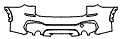 Rear Bumper Kit pattern for the 2016 BMW X1
