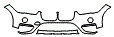 Bumper Kit pattern for the 2016 BMW X1