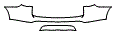 Rear Bumper Kit pattern for the 2016 BMW X1