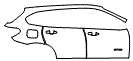 Door and Rear Fender Kit pattern for the 2016 BMW X1