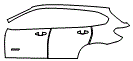 Door and Rear Fender Kit pattern for the 2016 BMW X1