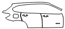 Door and Rear Fender Kit pattern for the 2016 BMW X1