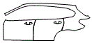 Door and Rear Fender Kit pattern for the 2021 BMW X1