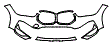 Bumper Kit pattern for the 2021 BMW X1