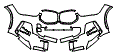 Bumper Kit pattern for the 2021 BMW X1