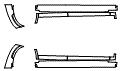 Rocker Panel Kit pattern for the 2021 BMW X1