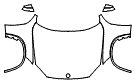 Full Hood, Fender and Mirror Kit pattern for the 2014 BMW X1