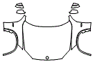 Full Hood, Fender and Mirror Kit pattern for the 2011 BMW X1