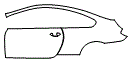 Door and Rear Fender Kit pattern for the 2015 BMW 640