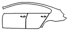 Door and Rear Fender Kit pattern for the 2015 BMW 640