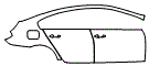 Door and Rear Fender Kit pattern for the 2015 BMW 640