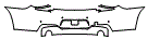 Rear Bumper Kit pattern for the 2015 BMW 640
