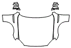 Full Hood, Fender and Mirror Kit pattern for the 2018 BMW 6 Series