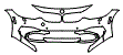 Bumper Kit pattern for the 2016 BMW 428