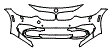 Bumper Kit pattern for the 2016 BMW 428
