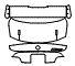 Trunk Lid Kit pattern for the 2017 BMW M4
