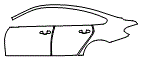 Door and Rear Fender Kit pattern for the 2016 BMW 428