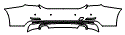 Rear Bumper Kit pattern for the 2016 BMW 428