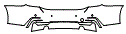 Rear Bumper Kit pattern for the 2016 BMW 428