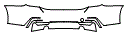 Rear Bumper Kit pattern for the 2016 BMW 428
