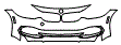 Bumper Kit pattern for the 2019 BMW 4 Series