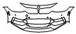 Bumper Kit pattern for the 2016 BMW 428