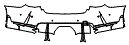 Rear Bumper Kit pattern for the 2027 BMW 4 Series