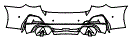 Rear Bumper Kit pattern for the 2026 BMW i4