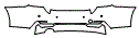 Rear Bumper Kit pattern for the 2019 BMW 4 Series