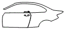 Door and Rear Fender Kit pattern for the 2018 BMW M2