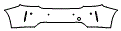 Rear Bumper Kit pattern for the 2018 BMW M2