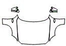 Full Hood, Fender and Mirror Kit pattern for the 2019 BMW 2 Series