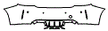 Rear Bumper Kit pattern for the 2019 BMW 2 Series