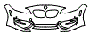 Bumper Kit pattern for the 2016 BMW 228