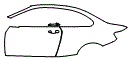 Door and Rear Fender Kit pattern for the 2016 BMW 228