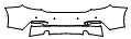 Rear Bumper Kit pattern for the 2016 BMW 228
