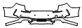 Rear Bumper Kit pattern for the 2020 BMW 2 Series