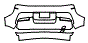 Rear Bumper Kit pattern for the 2021 BMW i3