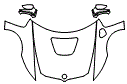 Full Hood, Fender and Mirror Kit pattern for the 2014 BMW i8