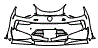 Rear Bumper Kit pattern for the 2020 BMW i8