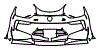 Rear Bumper Kit pattern for the 2014 BMW i8