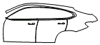 Door and Rear Fender Kit pattern for the 2025 BMW X4