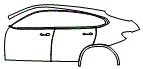 Door and Rear Fender Kit pattern for the 2025 BMW X4